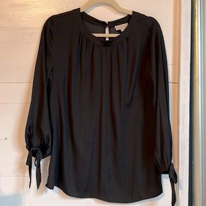 LOFT outlet tunic - silky with cute tie sleeve